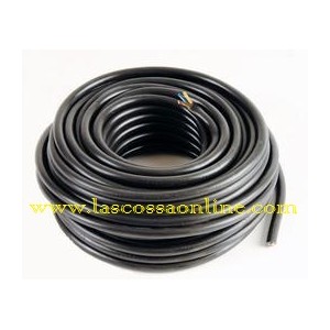 Cavo H05VV-F gommato 3G1,5mm nero