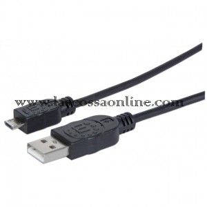 Cavo USB A m/micro B m 1,0m