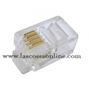 Connettore a Plug telefonico 6P/6C