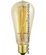 Lampada carbonio 60W E27 230V Pera d.6,4cm