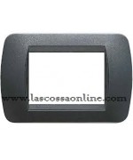 Placca 3P plastic acciaio scuro