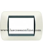 Placca 3P plastica bianca