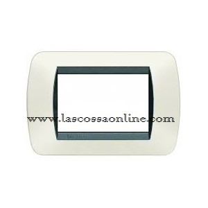Placca 3P plastica bianca