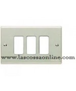 Placca paglierino 3 fori