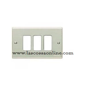 Placca paglierino 3 fori