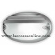 Plafoniera chip ovale 25 grill grigio