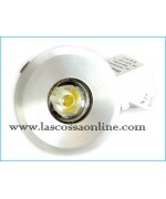 Punto luce tondo silver 1X1W 240V 6000K