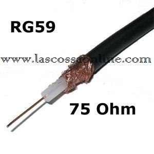 Rg 59 B/U coax per 75 OHM