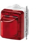 Spia segnalazione esterna IP55 rossa