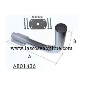 Supporto per parabola per ringhiera